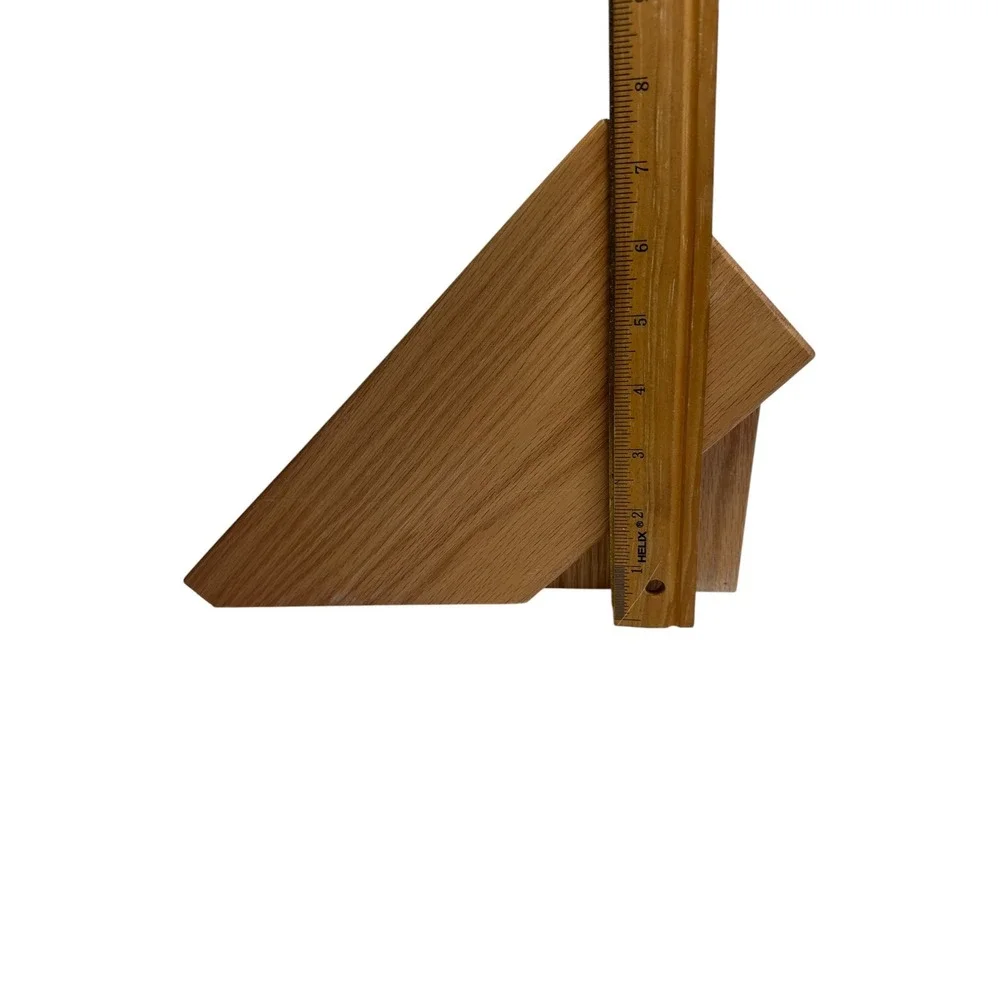 Cutco 5 Slot Oak Wood Knife Block Kitchen Storage Brown Good Made in USA‎